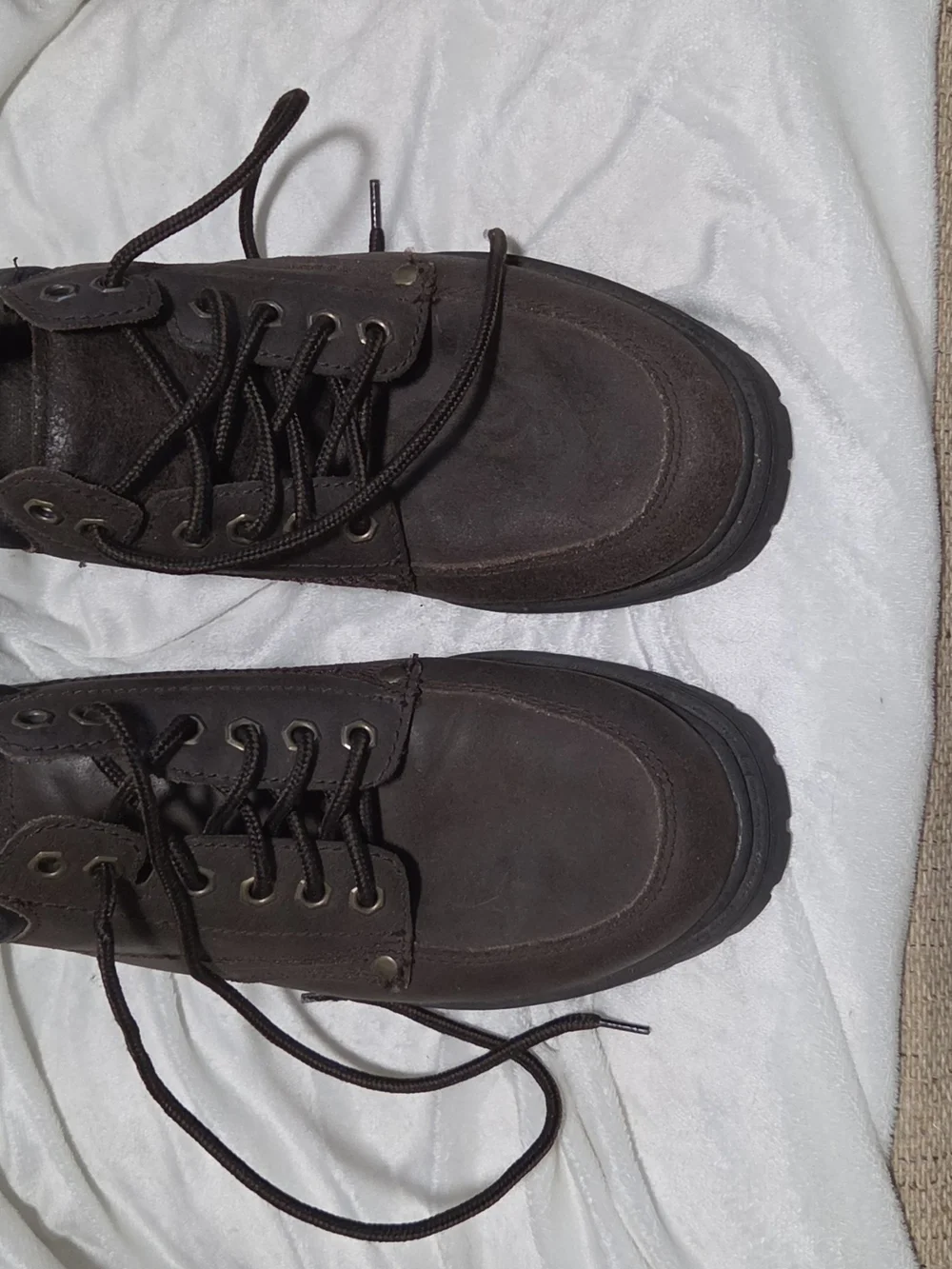 Bugle Boy Brown Lace-Up Low Cut Oxford Chanter Shoes Work Boots